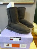 *Childrens Shearling Boots (Chocolate Brown) Size:12