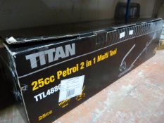 *Titan 25cc Petrol 2-in-1 Multitool Hedge Trimmer