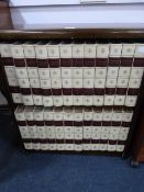 Oak Bookshelf Containing Twenty Four Volumes of Encyclopaedia Britannica