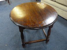 Circular Oak Occasional Table