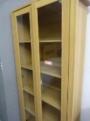 *Light Oak Glazed Door Bookcase