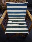 Folding Director Chair Striped Pattern