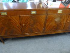 Mahogany Sideboard with Four Doors and Two Drawers