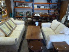 Two Seat and a Three Seat Upholstered Suite