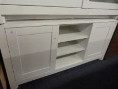 *White Two Door, Three Shelf Low Sideboard