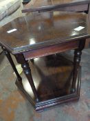 Hexagonal Top Mahogany Side Table