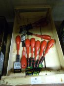 Ten Pozidriv Screwdrivers