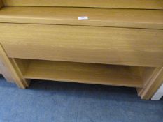 *Light Oak Coffee Table with Single Drawer