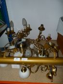 Ceiling Lamp, Brass Wall Lights & Picture Wall Light