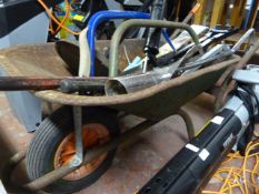 Wheelbarrow and Contents of Gardening Tools, etc.