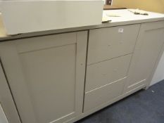 *Grey Two Door, Three Drawer Sideboard