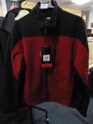 *Men's Biking Jacket (Red and Black) Size: Medium