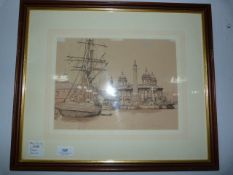 Framed Hand Painted Print 