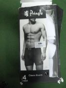 *Four Pack of Men's Pringle Boxers Size: Large