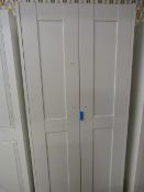*White Double Wardrobe with Panel Doors