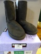 *Childrens Shearling Boots (Chocolate Brown) Size:1