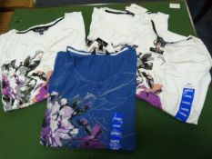 *Three Screen Printed Ladies Blouses, Two Large and One Extra Large