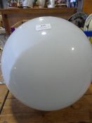 Large White Glass Ceiling Globe