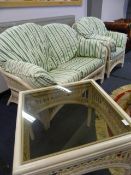 Cane Conservatory Suite with Coffee Table