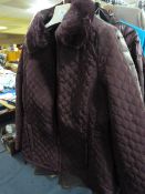 *Ladies Quilted Jacket (Maroon) Size: Large