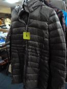 *Ladies Quilted Full Length Coat (Brown) Size: Small