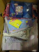 Box of Birthday, Baby and Wedding Gift Wrap and Bags