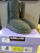 *Childrens Shearling Boots (Grey) Size:11