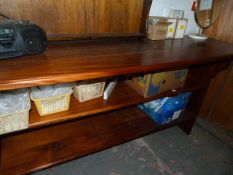 Large Mahogany Shelved Bar