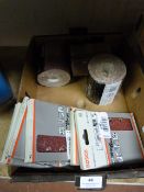 Bosch Sandpaper and Three Rolls of Sandpaper