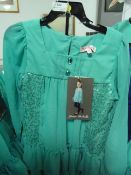 *Two Girl's Blouses and Trouser Sets (Green and Blue) Age: 5
