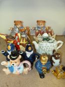 Collection of Decorative Teapots