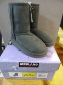 *Childrens Shearling Boots (Chocolate Brown) Size:11