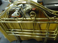 Pair of Brass Single Bed Headboards