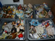 5 Boxes of Various Decorative Teapots