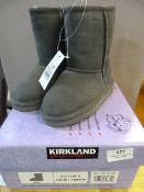 *Childrens Shearling Boots (Grey) Size:9