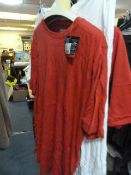 *Three Men's Cotton T-shirts (Two Red, One White) Size: Medium