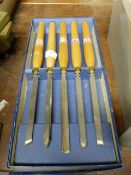 Boxed Set of Five Carpenter's Chisels