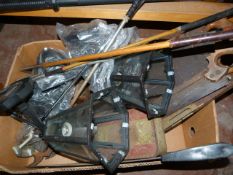 Box Containing Stores, Exterior Lights, Golf Clubs, etc.