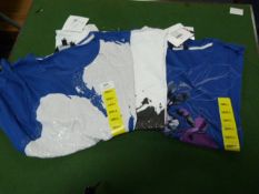 *Three Cotton Print Ladies Blouses Size: Small