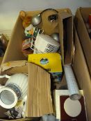 Large Box Containing Parts Tea Set, Lemonade Set, Lamp and Dehumidifier