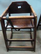 Hardwood Child's Highchair