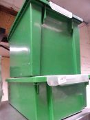 Two Lidded Storage Boxes