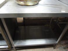 Stainless Steel Preparation Table with Undershelf