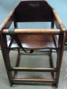 Hardwood Child's Highchair