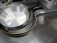 Four Aluminium Frying Pans