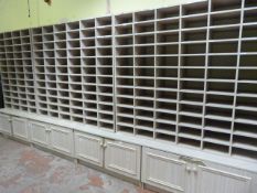 Run of Lined Oak Pigeon Holes