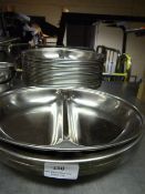 Twenty Six Stainless Steel Divided Vegetable Dishes