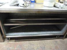 Stainless Steel Preparation Unit with Shelves