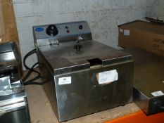*Ace Catering Stainless Steel Countertop Single Basket Electric Fryer Model:EF81L