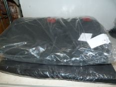 Thirty Black and Red Banqueting Chair Covers